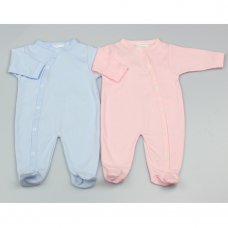 GF0252: Premature Baby Plain Colours Cotton Sleepsuits